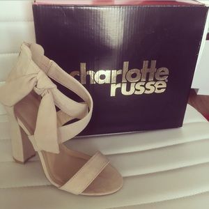 Charlotte Russe immortal-82 Nude Suede Pumps